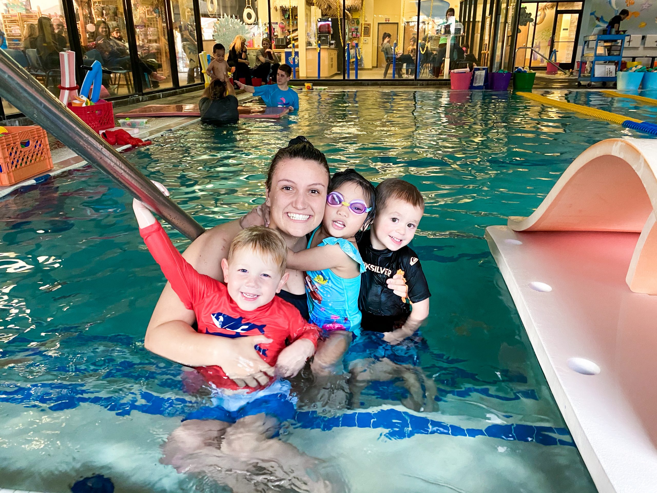 Toddlers love swimming with the best swim instructors