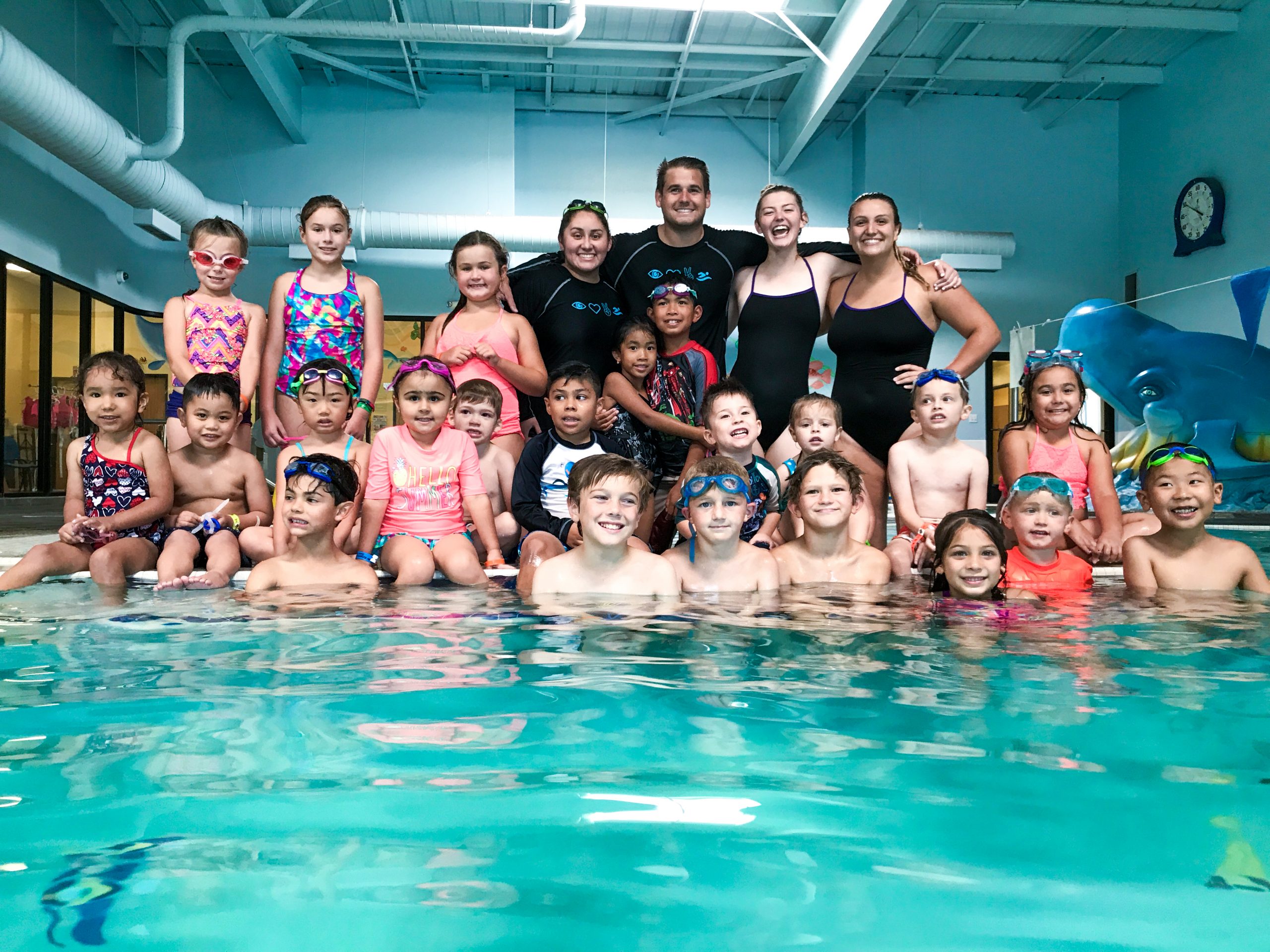 America's Kids Swim School Coaches loves their job, teaching children to swim
